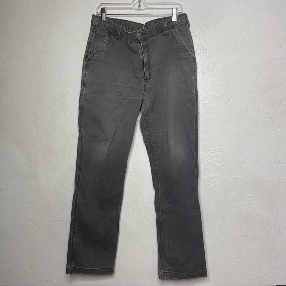 Carhartt Other - Carhartt Relaxed Fit Black Faded Cargo Pants Jeans 38x34